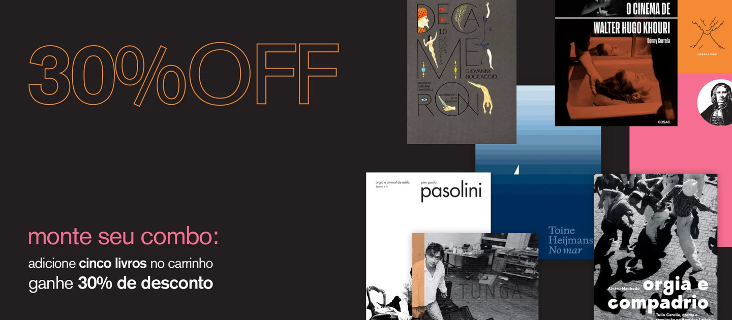 5 livros no carrinho = 30% de desconto